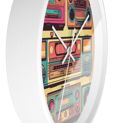 Boombox Collection Wall Clock