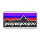 PeePeePooPoo Funny Desk Mat | Gamer Mouse Pad | Parody Outdoor Style Desk Pad | Gaming Setup Desk Mat