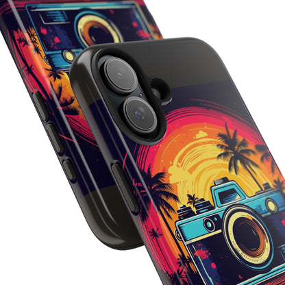Retro Camera Sunset Tough Phone Case