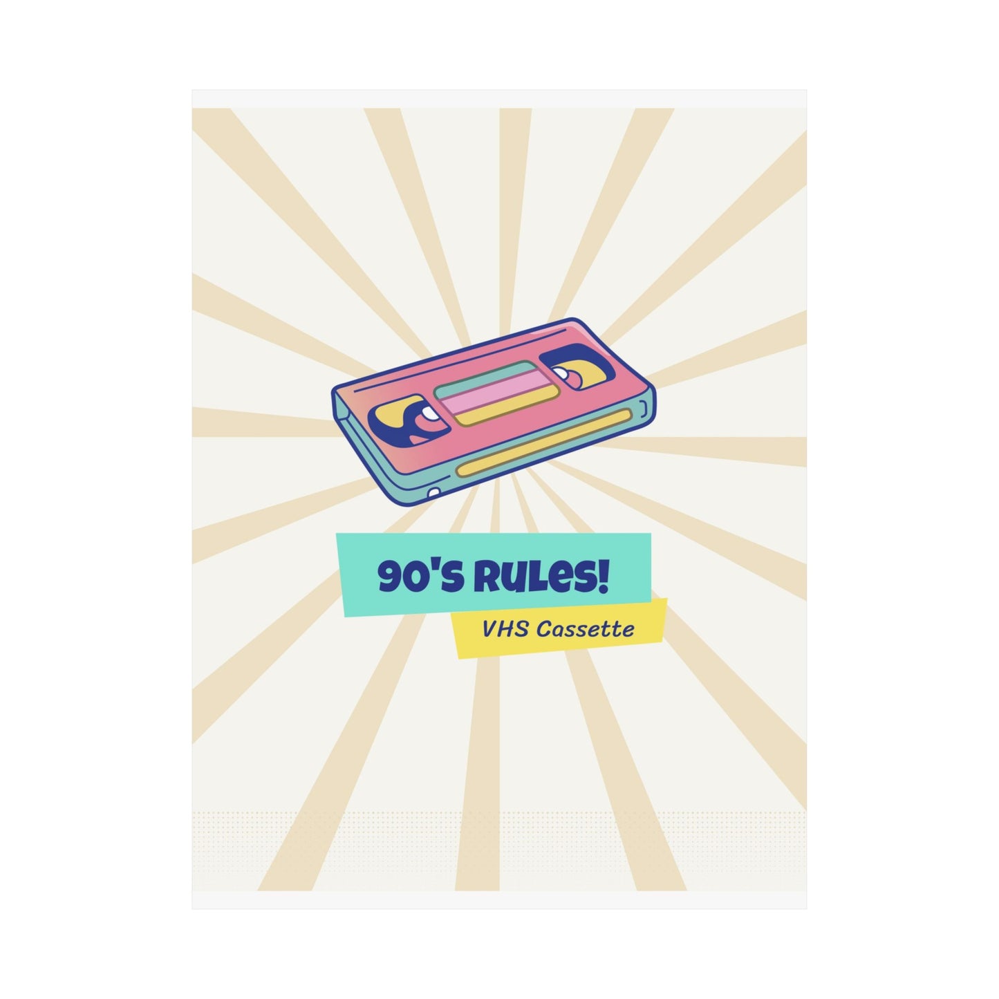 90's Rules! Retro Poster