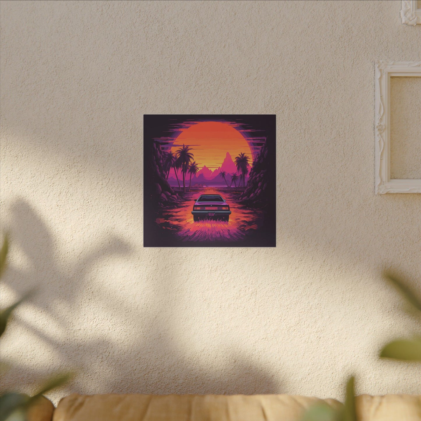Drive-In Night Canvas Print