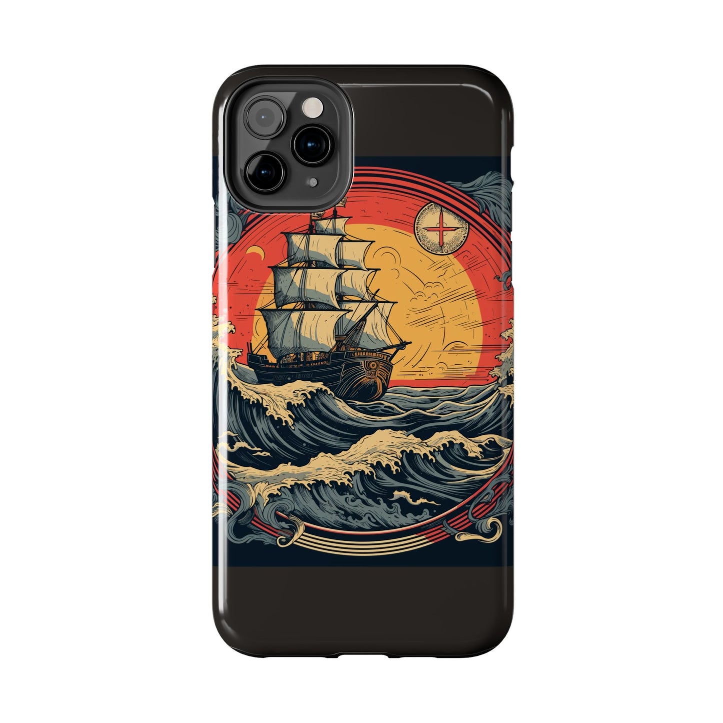Tall Ship Storm Tough Phone Case