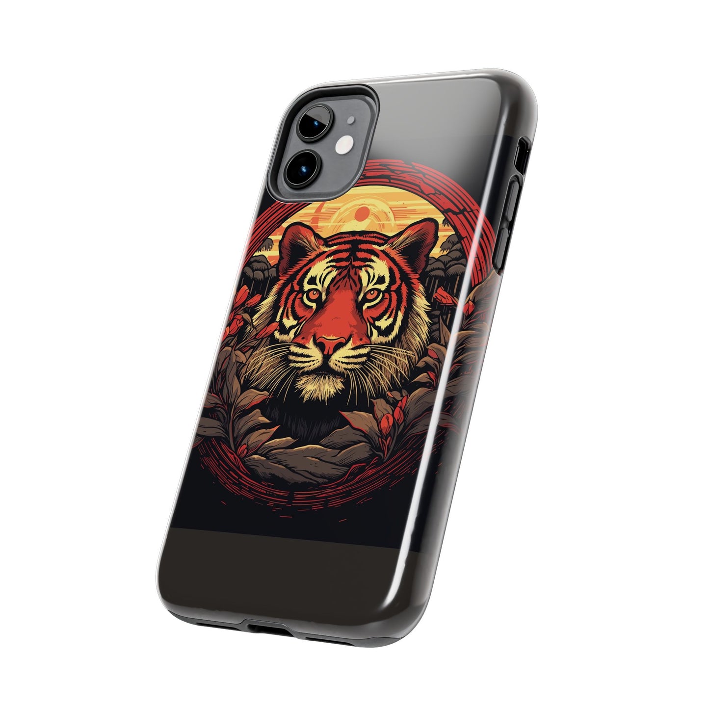 Tiger Wreath Tough Phone Case