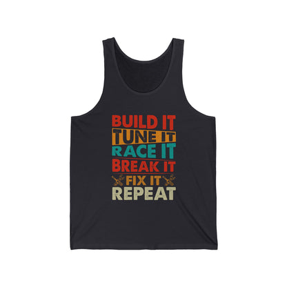Build It Tune It Race It Tank Top