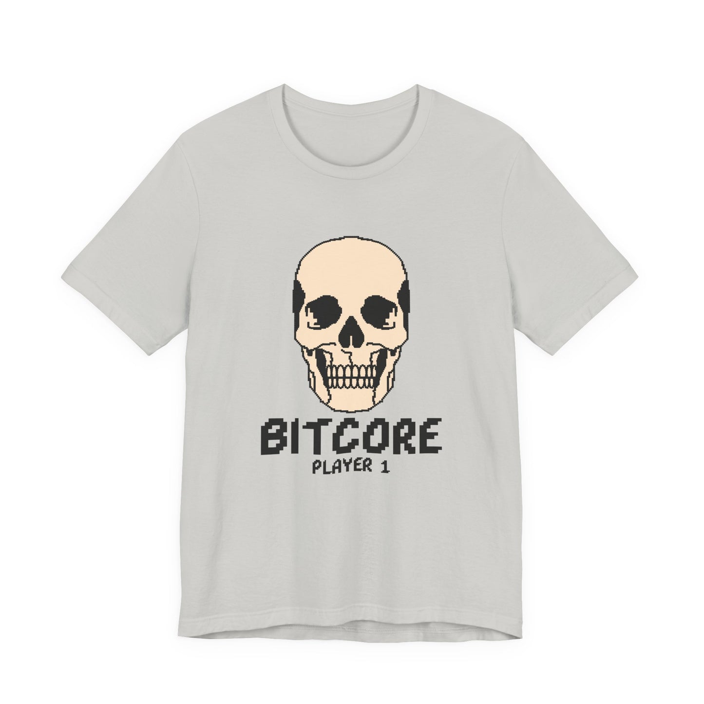 Bitcore Player 1 Pixel Skull Tee