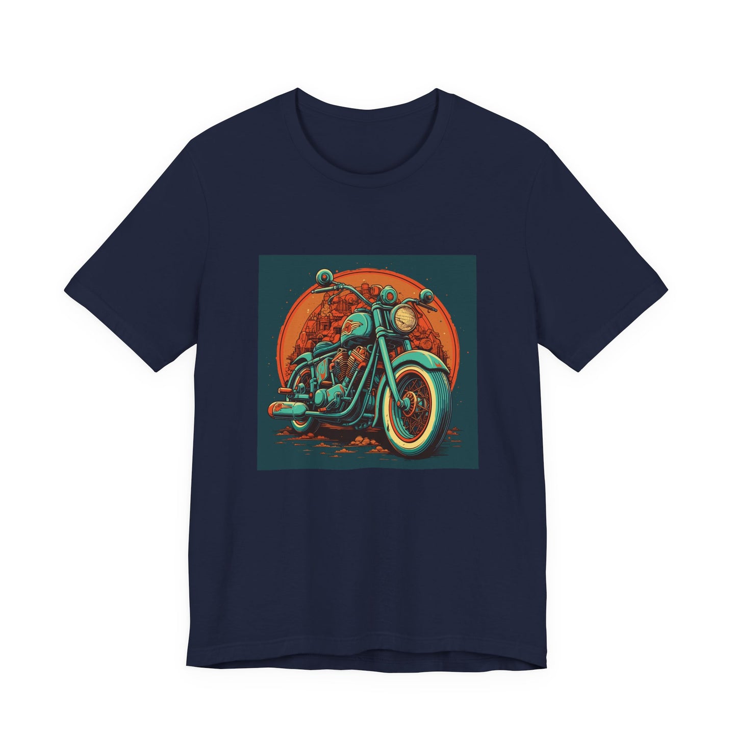 Classic Motorcycle Sunset Tee