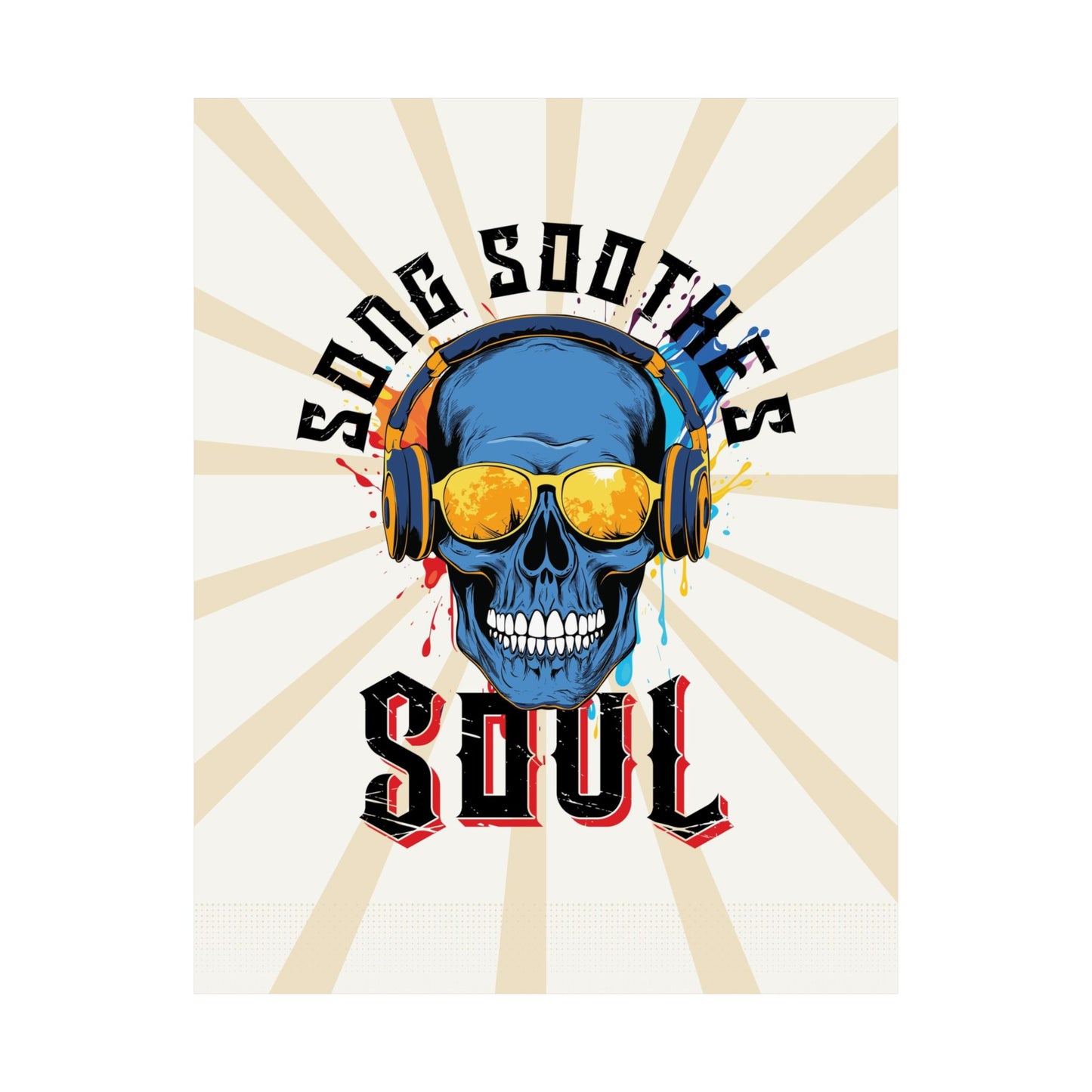 Song Soothes the Soul Retro Poster
