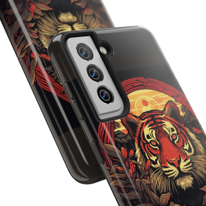 Tiger Wreath Tough Phone Case