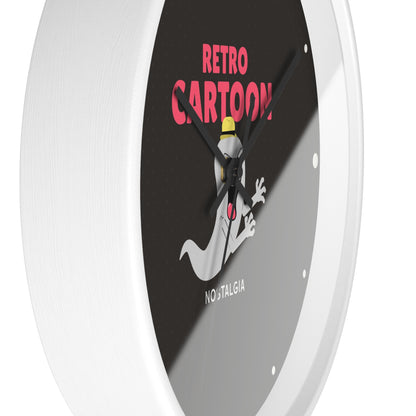 Retro Cartoon Ghost Wall Clock