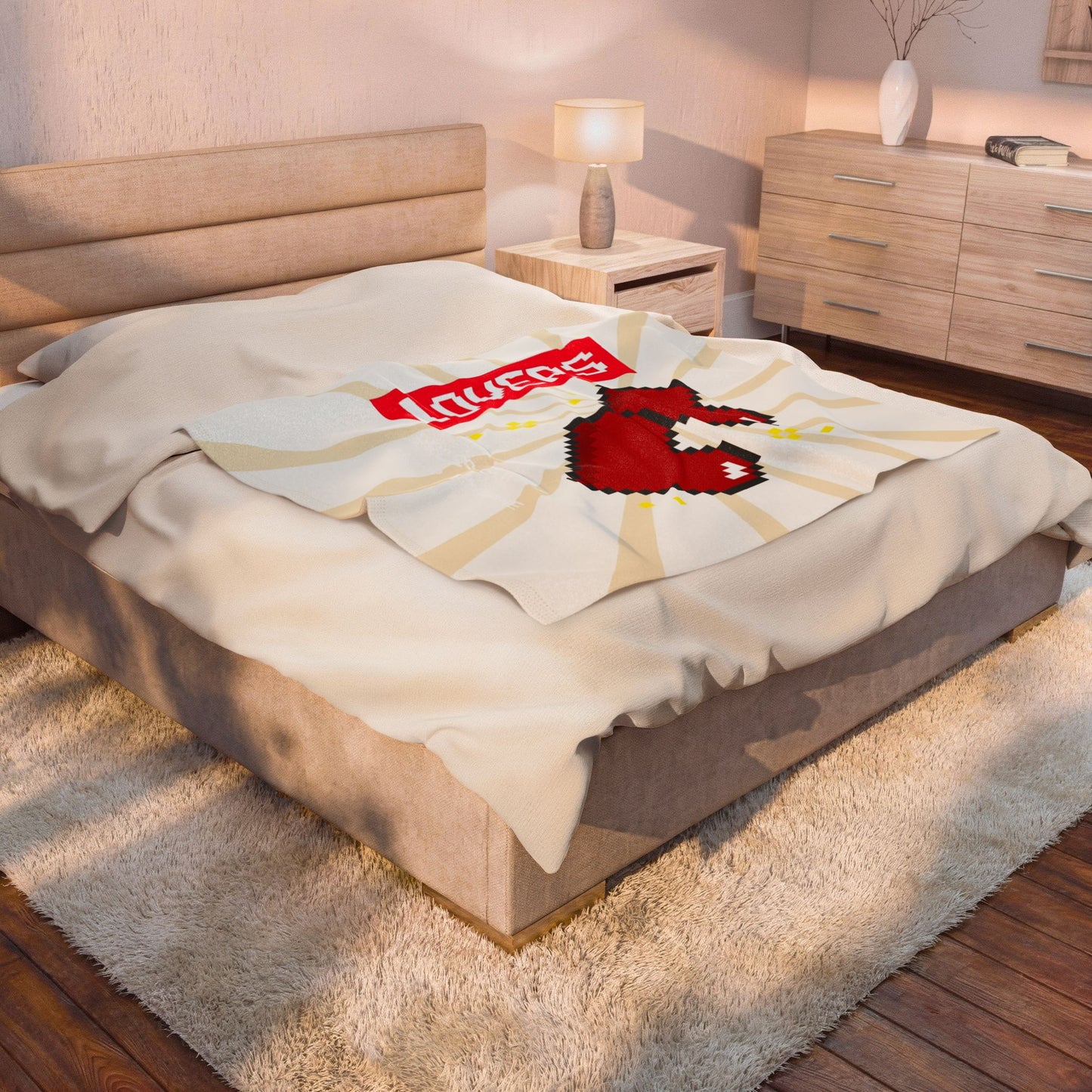 Lovers, Press Start Velveteen Plush Blanket