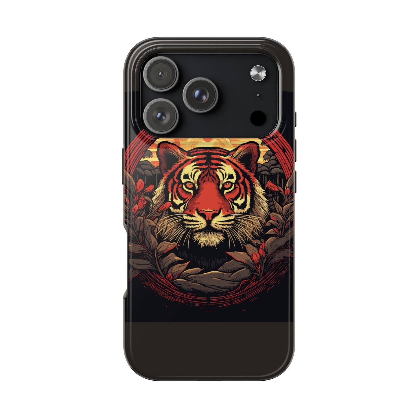 Tiger Wreath Tough Phone Case