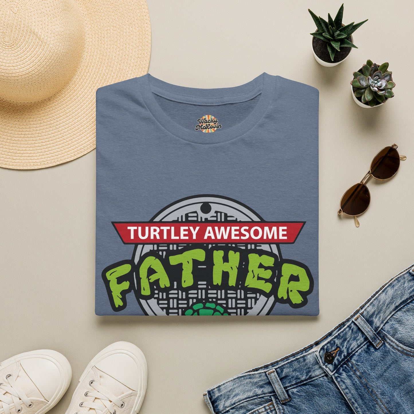 Turtley Awesome Father Tee