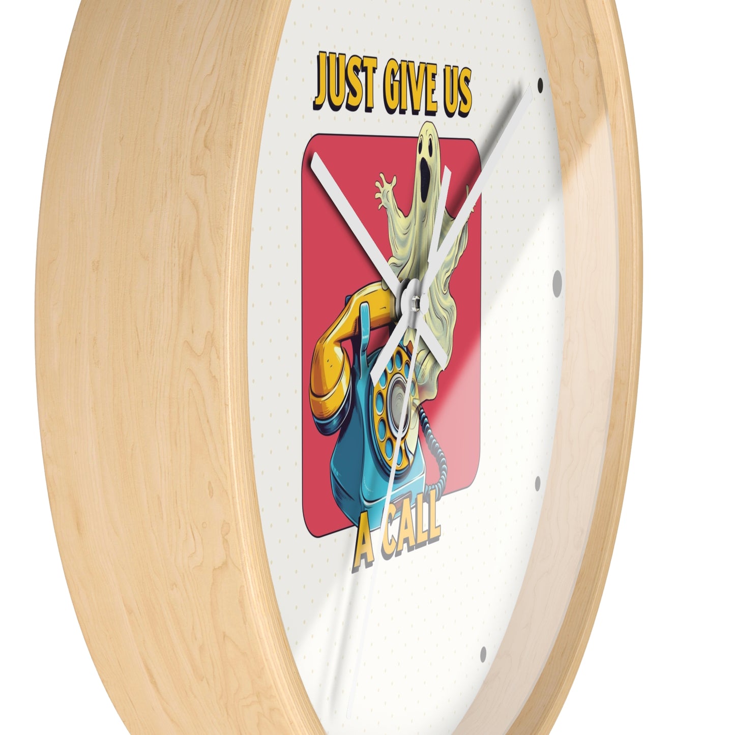 Just Give Us a Call Wall Clock