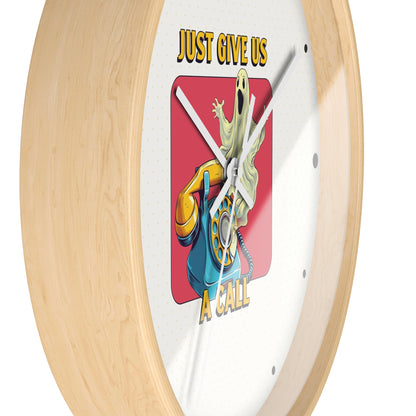 Just Give Us a Call Wall Clock