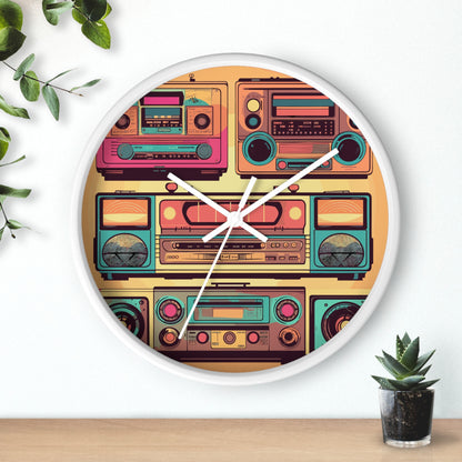 Boombox Collection Wall Clock