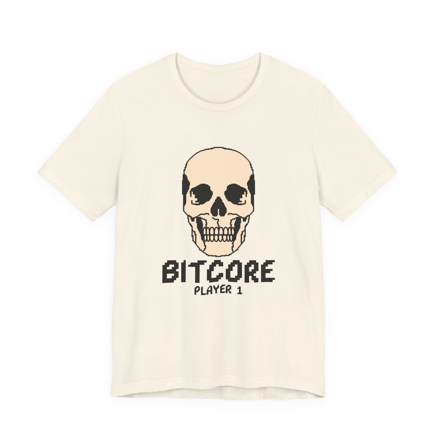 Bitcore Player 1 Pixel Skull Tee
