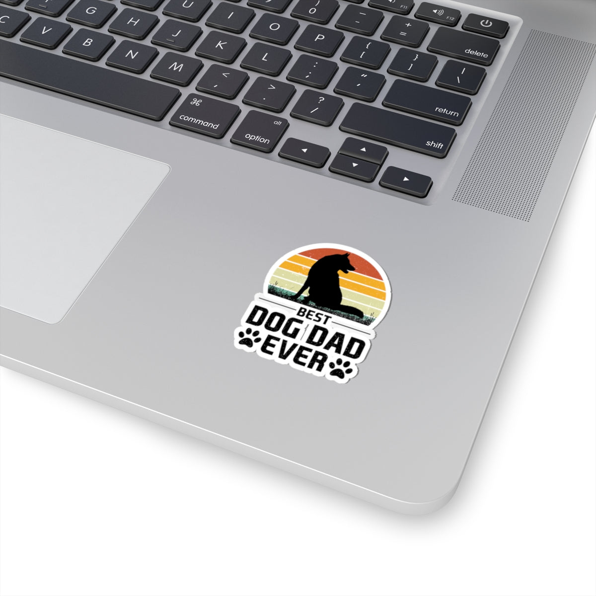 Best Dog Dad Ever Kiss-Cut Sticker