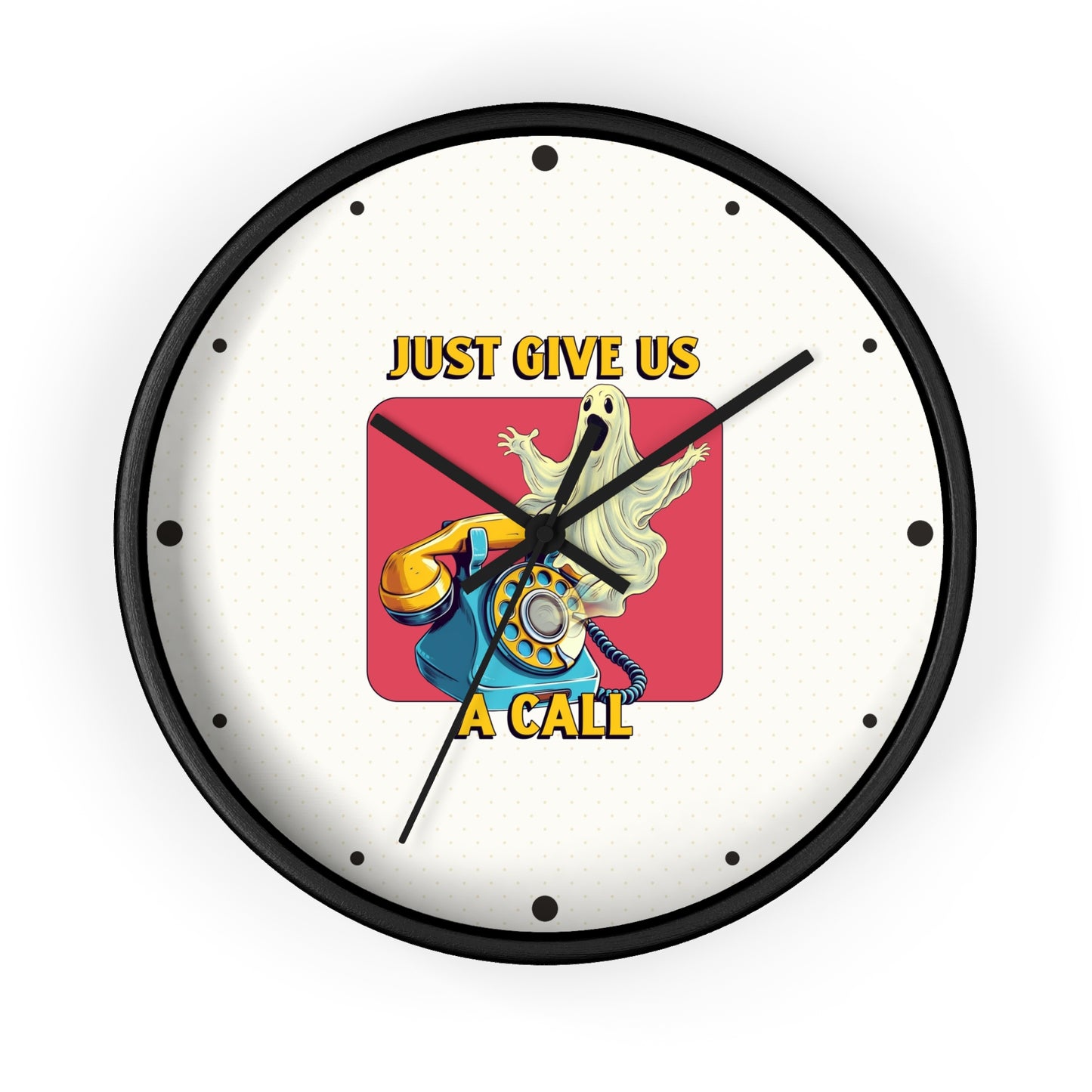 Just Give Us a Call Wall Clock