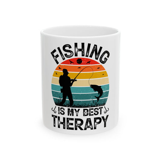 Fishing Is My Best Therapy Coffee Mug
