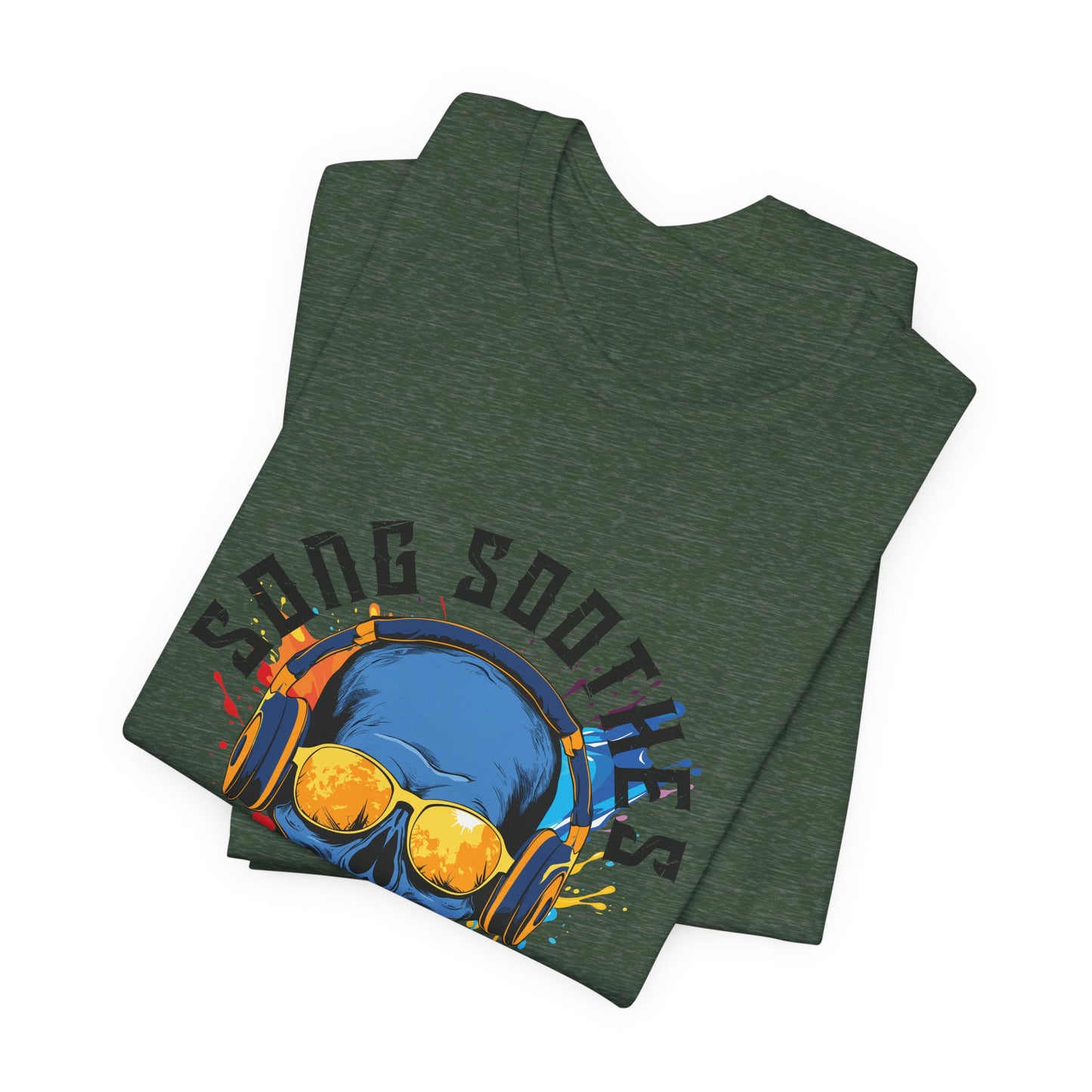 Song Soothes the Soul Skull Headphones Tee
