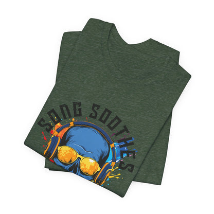 Song Soothes the Soul Skull Headphones Tee