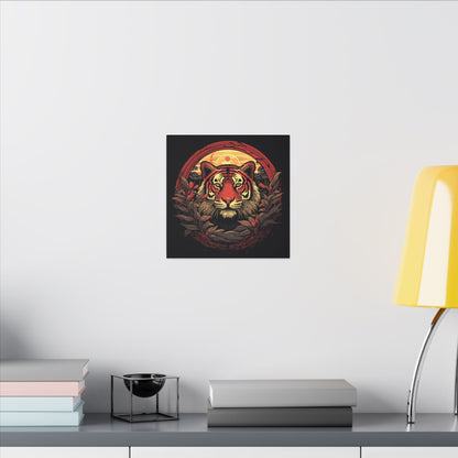 Tiger Wreath Canvas Print