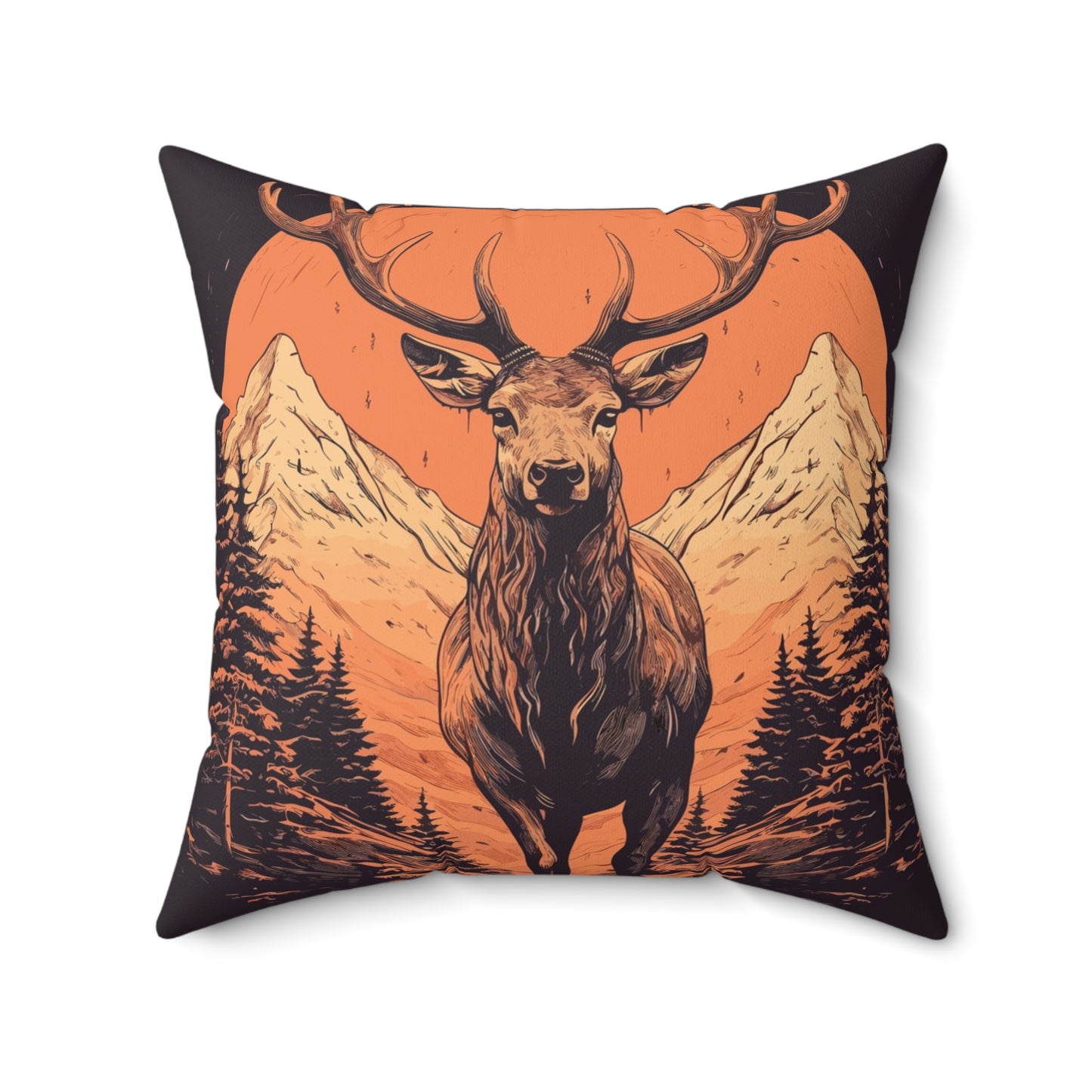 Forest King Throw Pillow
