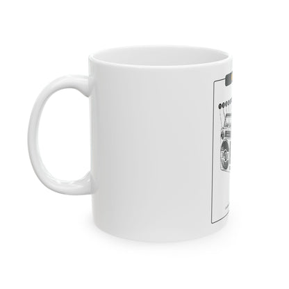 Boombox Blueprint Mug