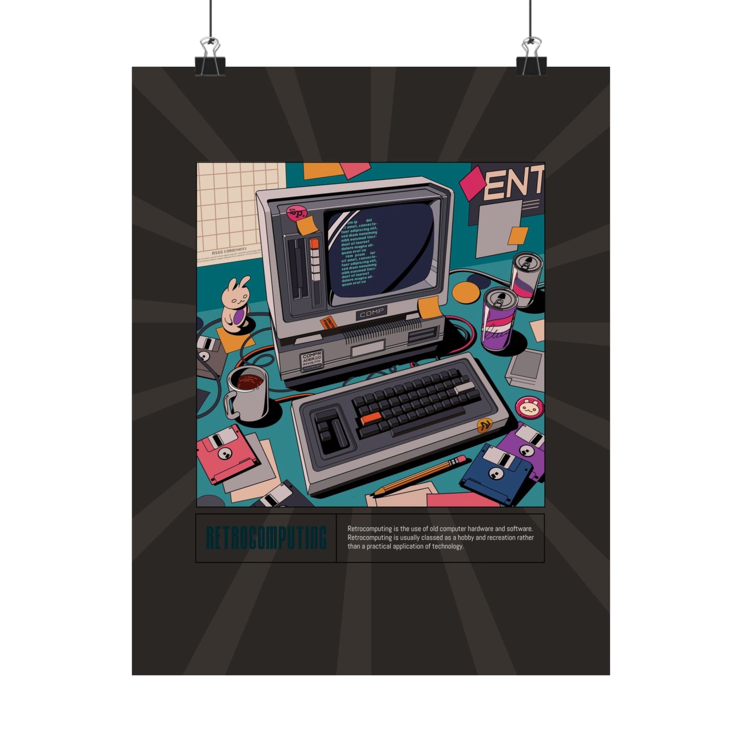 Retro Computing Retro Poster