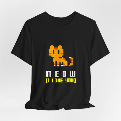 Meow Pixel Cat Tee