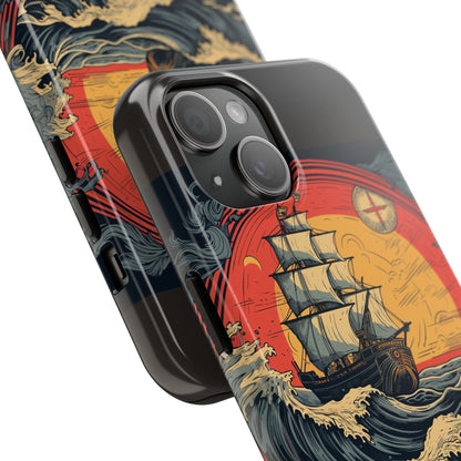 Tall Ship Storm Tough Phone Case