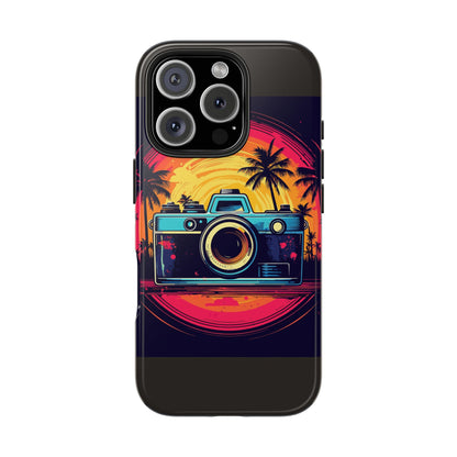 Retro Camera Sunset Tough Phone Case