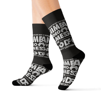 Anime, Video Games, or Food Crew Socks