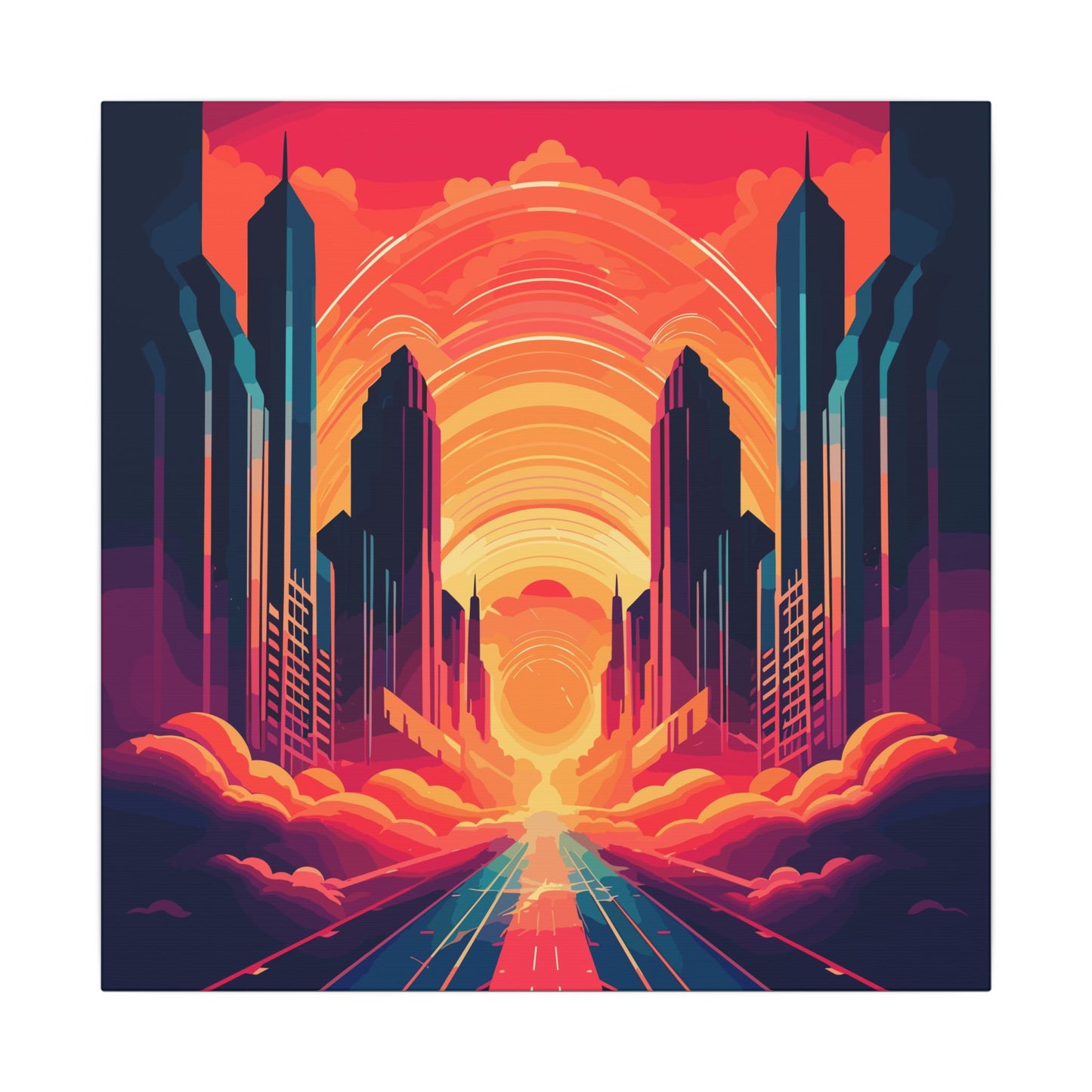Twin Palms Canvas Print