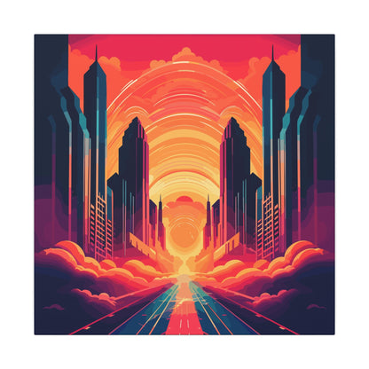 Twin Palms Canvas Print