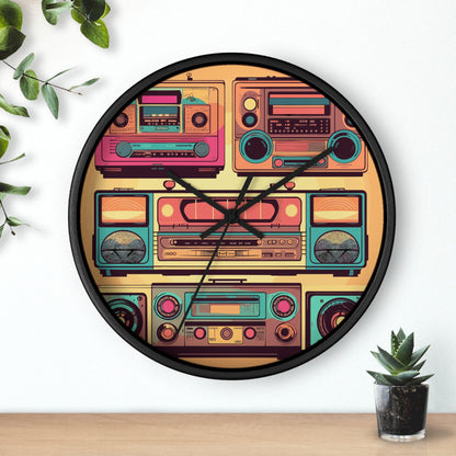 Boombox Collection Wall Clock