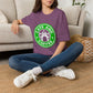 Cats And Coffee Retro Café Tee