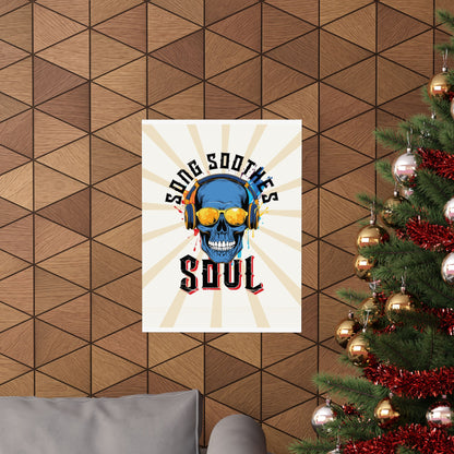 Song Soothes the Soul Retro Poster