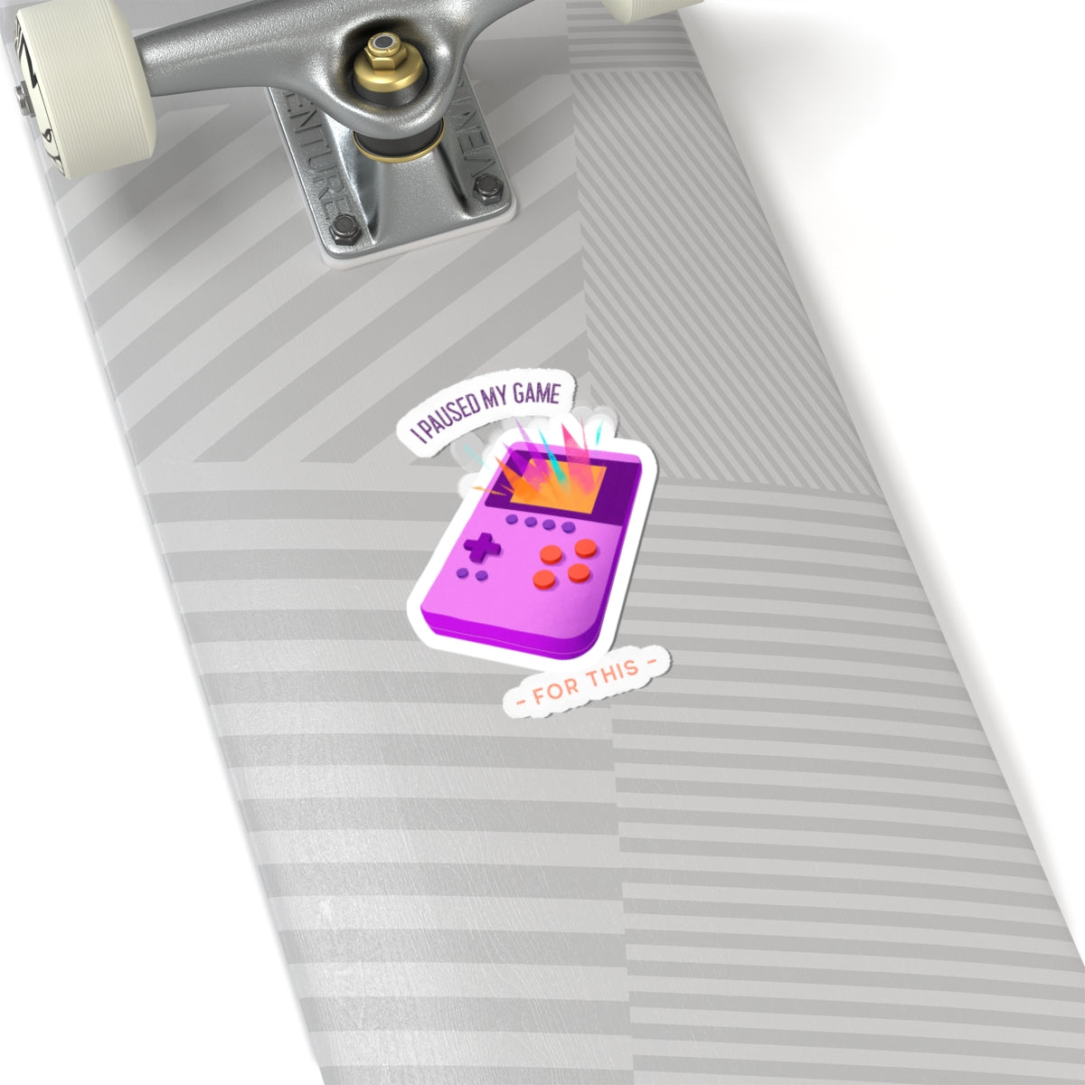 I Paused My Game For This Kiss-Cut Sticker