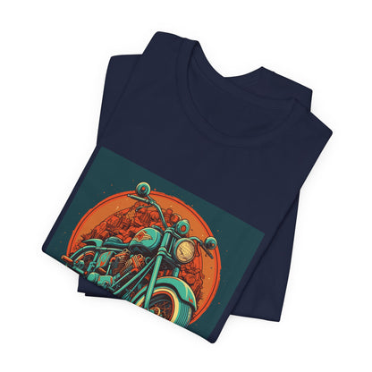 Classic Motorcycle Sunset Tee