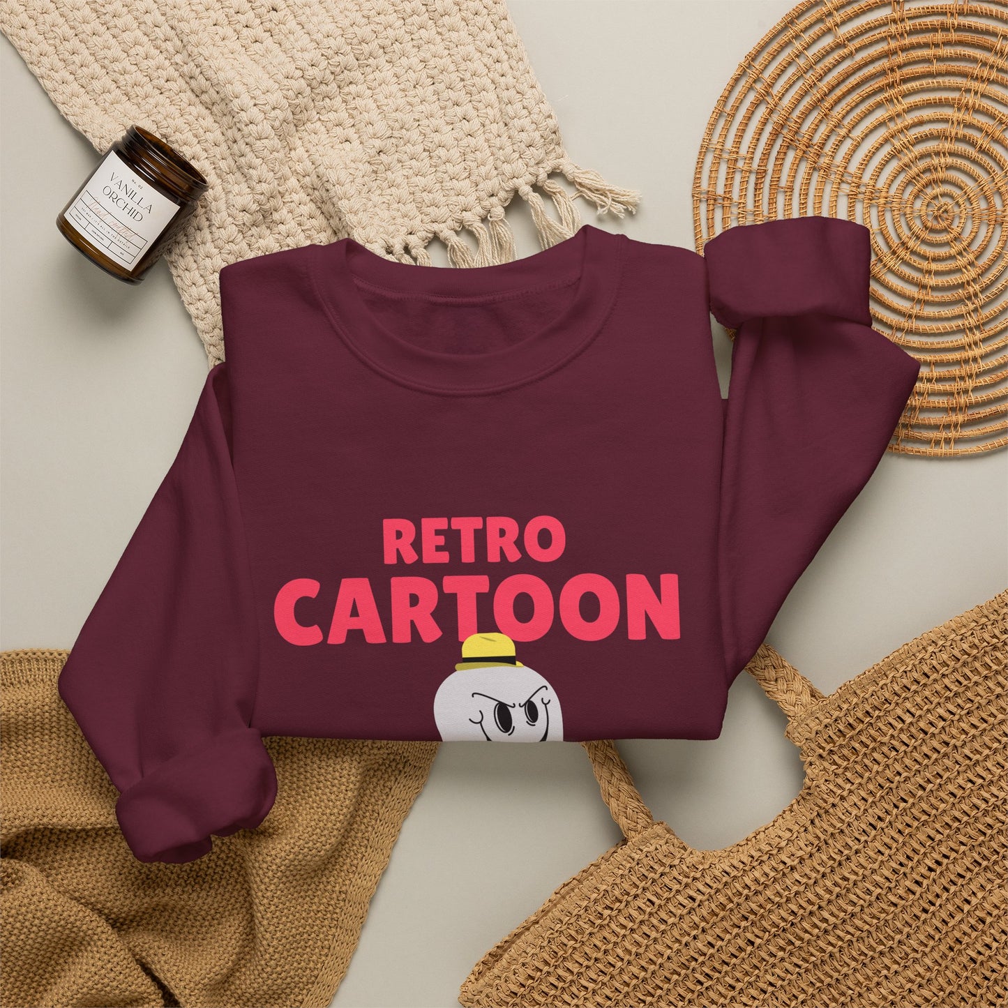 Retro Cartoon Ghost Sweatshirt