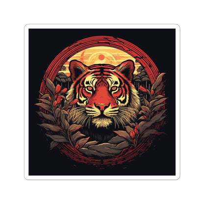 Tiger Wreath Sticker