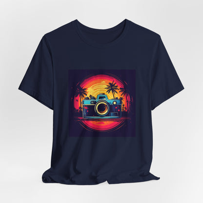 Retro Camera Sunset Tee