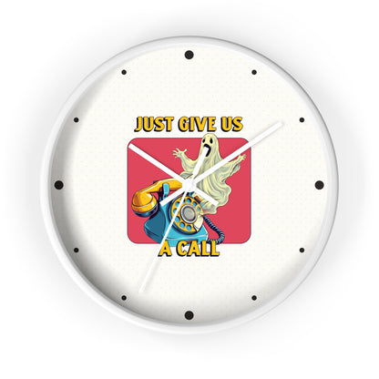 Just Give Us a Call Wall Clock