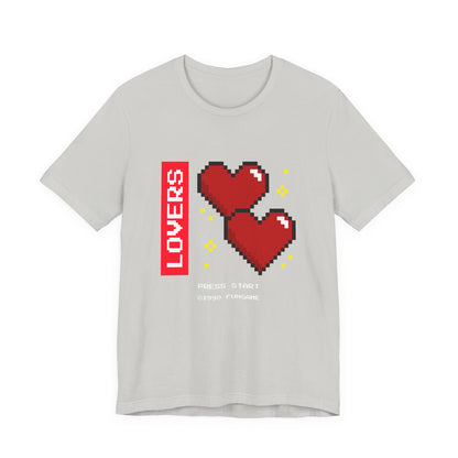 Lovers Press Start Pixel Hearts Tee