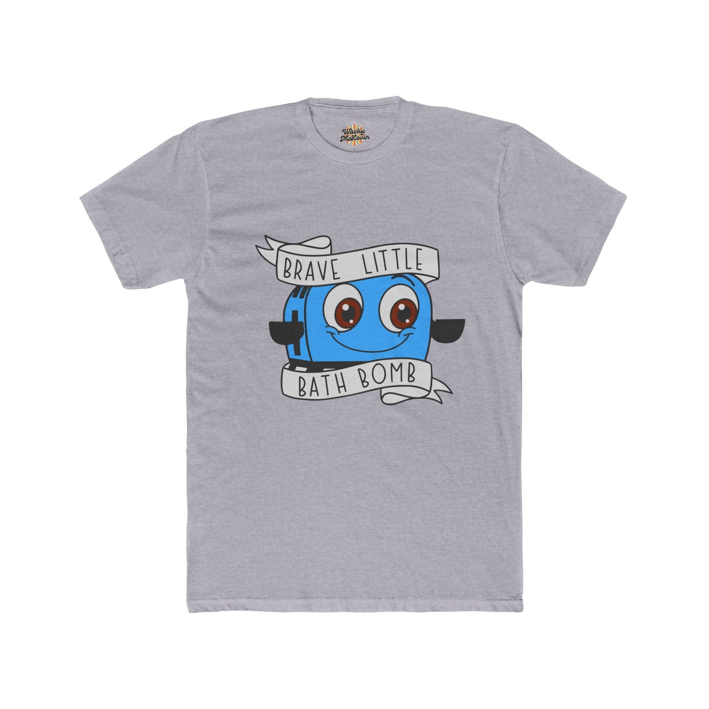 Brave Little Bath Bomb T-Shirt | Cute Motivational Graphic Tee | Soft Cotton Shirt