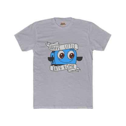 Brave Little Bath Bomb T-Shirt | Cute Motivational Graphic Tee | Soft Cotton Shirt