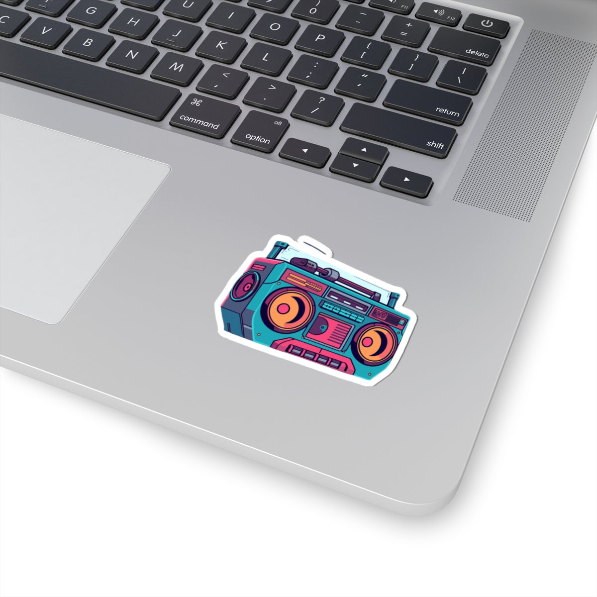 Retro Boombox Kiss-Cut Sticker