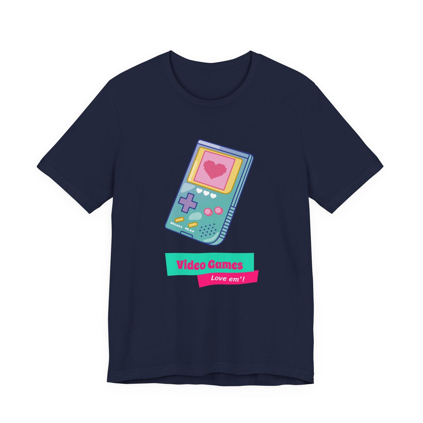 Video Games Love Em Handheld Tee