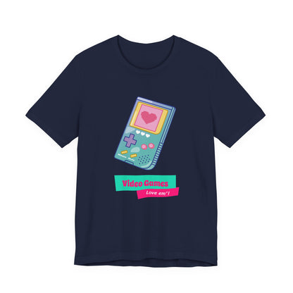 Video Games Love Em Handheld Tee